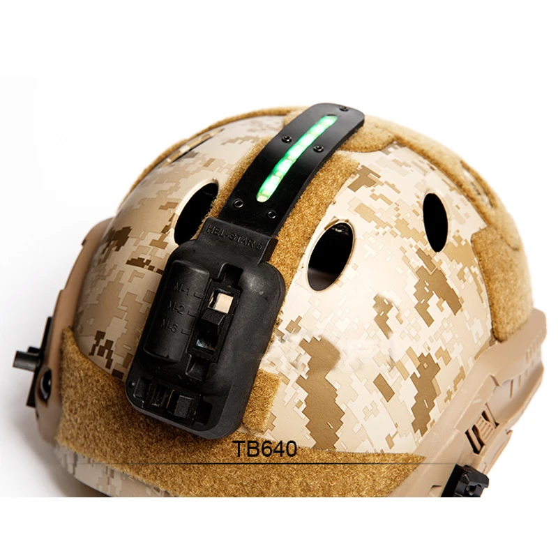 FMA High end Helmets Strobe Device Night light HEL STAR 5 Green Light for Tactical Helmet