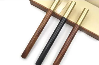 

wooden pen high grade Metal Brass Pen Business Gift Signature Pen stationery prize roller pen office writing pen 6pc/lot