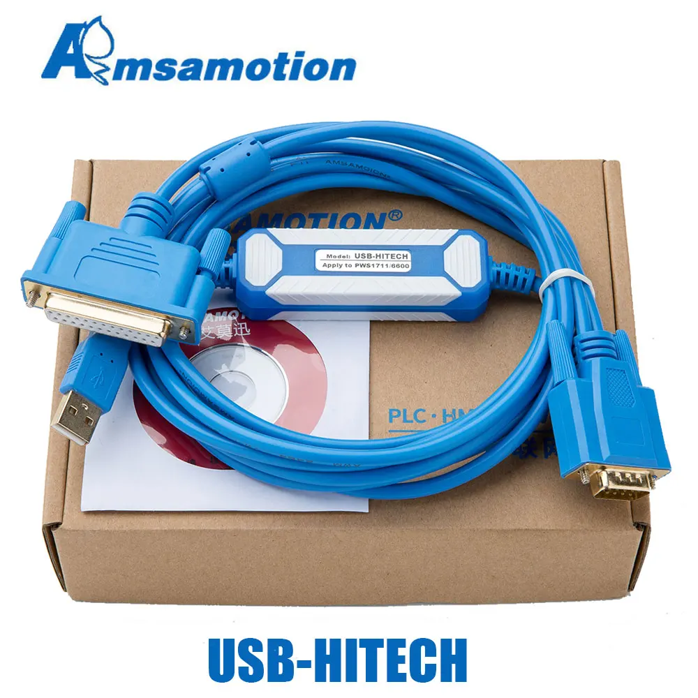 Amsamotion Модернизированный кабель USB-HITECH Кабель для программирования подходящий Hitech PWS1711 6600 5610 6500 сенсорный экран USB-1711/6600