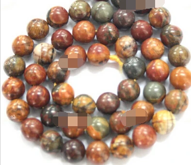 

Hot sell ->@@ N711 5Strand Multicolor Picasso stone Round Loose Bead 15'' -Top quality free shipping