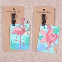 Tavel Accessories Creative Flamingos Luggage Tag Silica Gel Suitcase ID Addres Holder Baggage Boarding Tags Portable Label Tavel Accessories Creative Flamingos Luggage Tag Silica Gel Suitcase ID Addres Holder Baggage Boarding Tags Portable Label