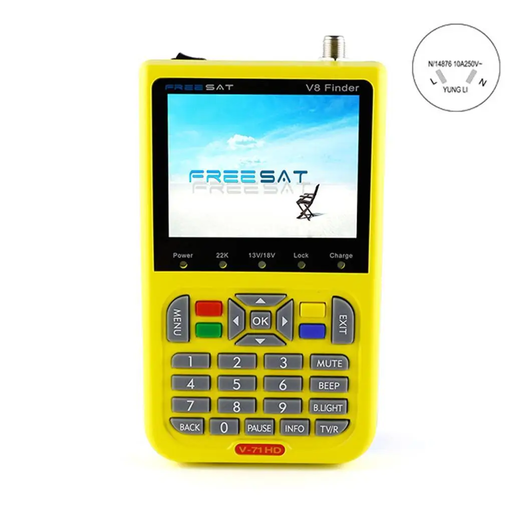 

High Definition Digital Satellite Meter Locator Seated Stylish design with distinctive look. 75 Satfinder