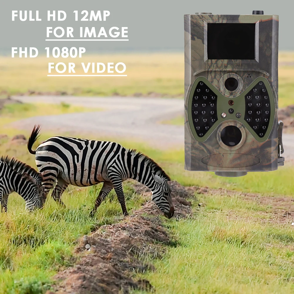  PIR Mini Trail Camera 12MP Infrared Hunting Cameras Trap 1080P Photo Traps Battery IP65 Surveillanc