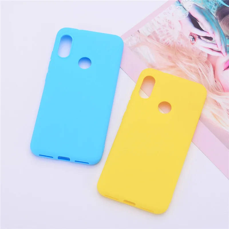 Soft Silicone case For Xiaomi Mi A2 Lite Case tpu Candy Matte Back Cover Phone / bumper Coque |