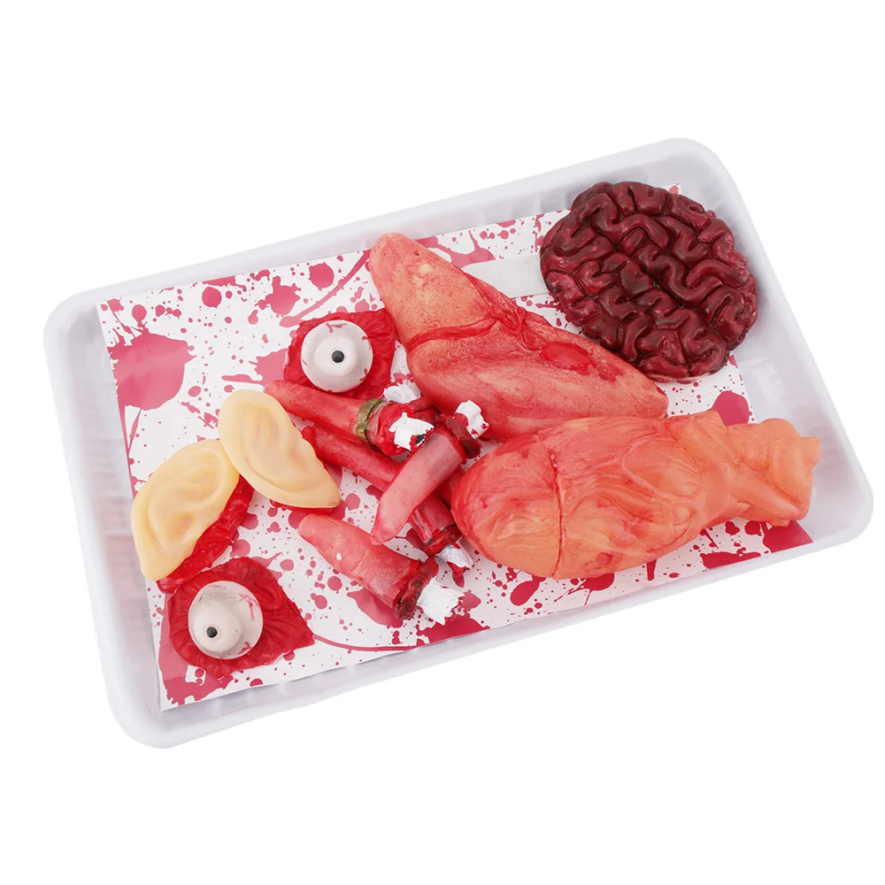 

Halloween Supplies Scary Bloody Latex Fake Organs Heart Brain Finger Eyes Halloween Party Decoration Horror House Props Toys