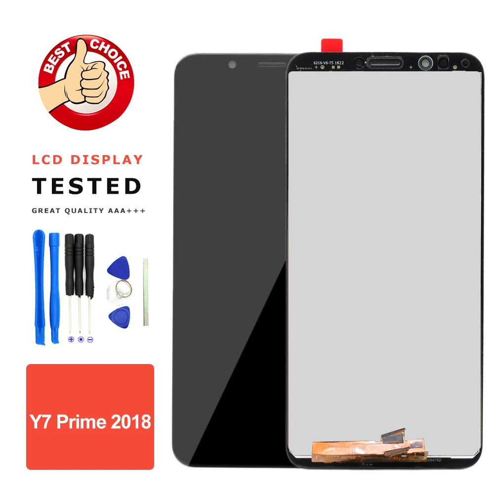 

For Y7 Prime 2018 Display Touch Screen Frame Digitizer LCD Assembly Replacement for Huawei Y7 Pro 2018 LCD Repair Parts