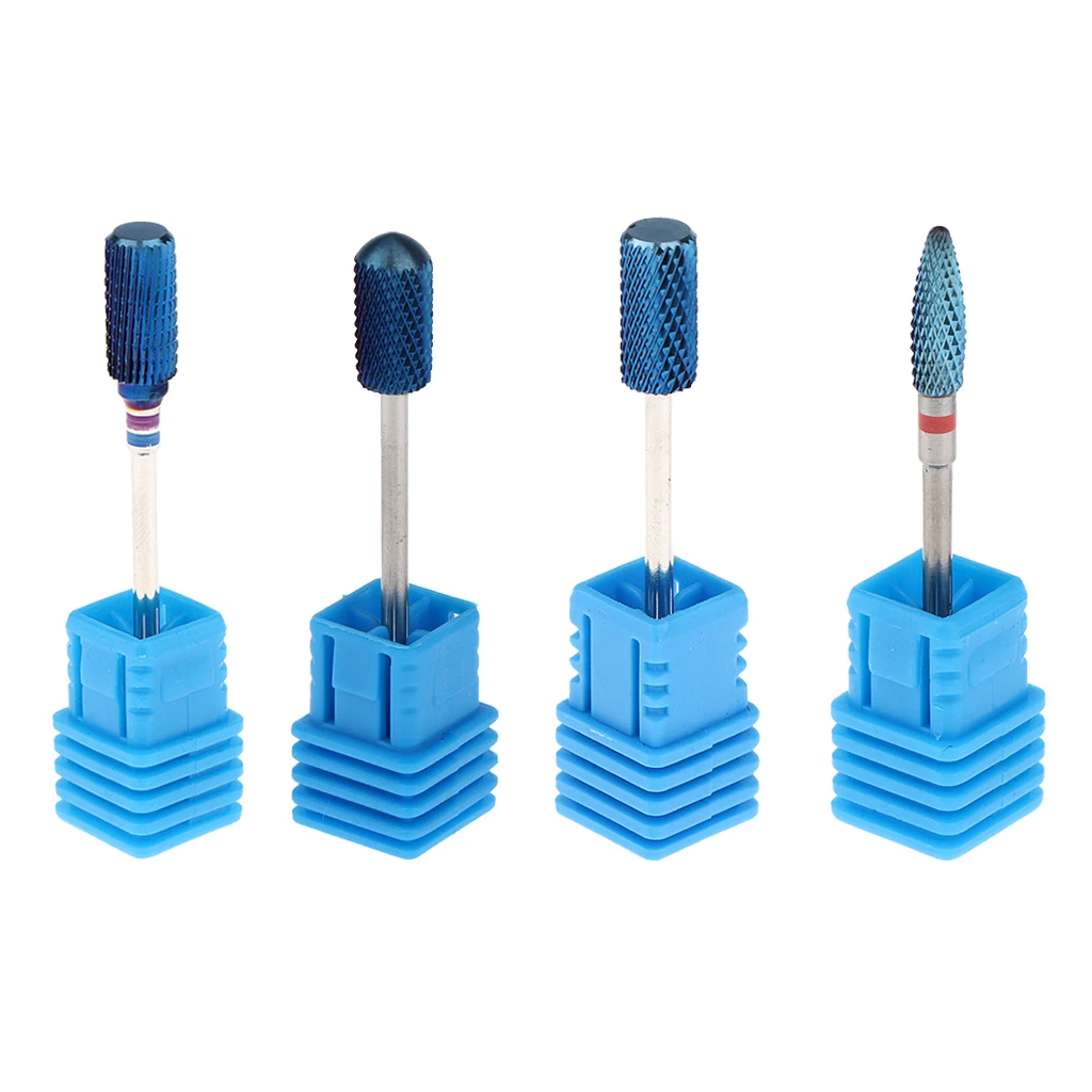 High Quality Tungsten Steel Drill Bit Set for Nails, Pack of 4