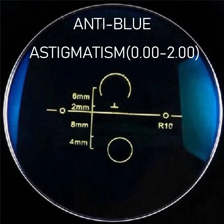 Anti-Blue Lenses L SHAUNA 1,56 рецепт CR-39 из смолы Асферические стекла линзы Пресбиопия прогрессивная многофокальная близорукость линзы от дальнозоркости - Цвет линз: Anti-Blue Lenses L