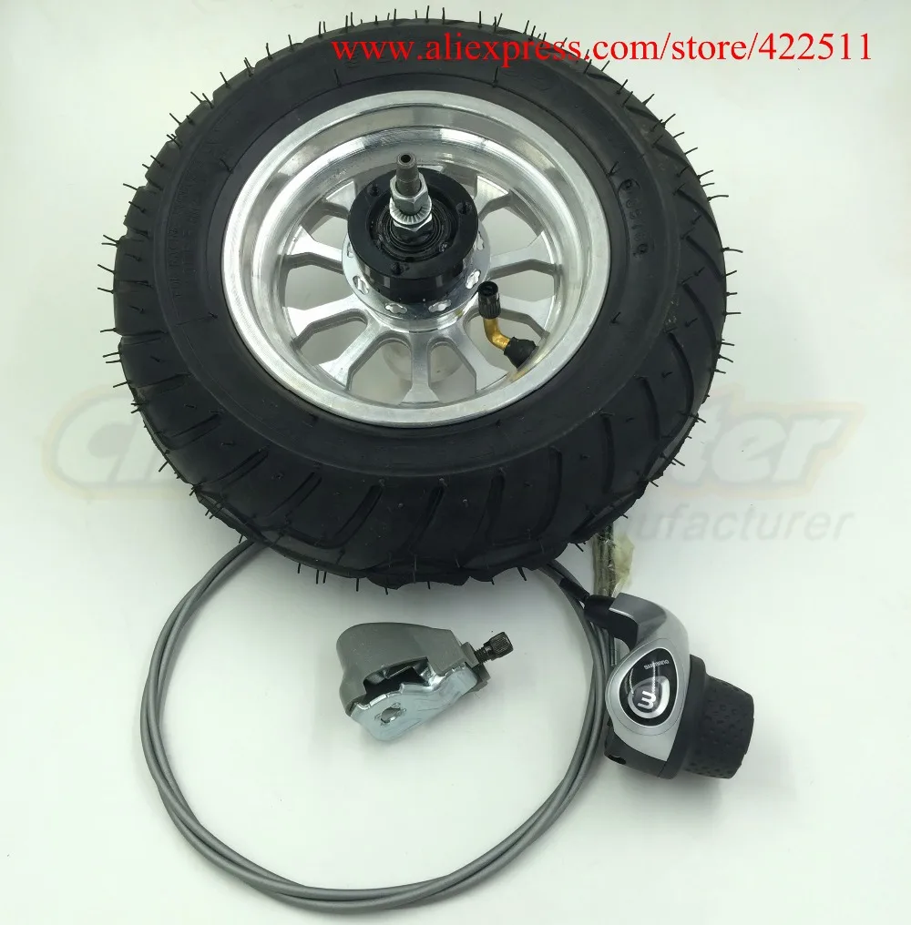 New Scooter Wheels/90/65 6.5 Rear Tubeless Wheel with 3 speed Deraileur