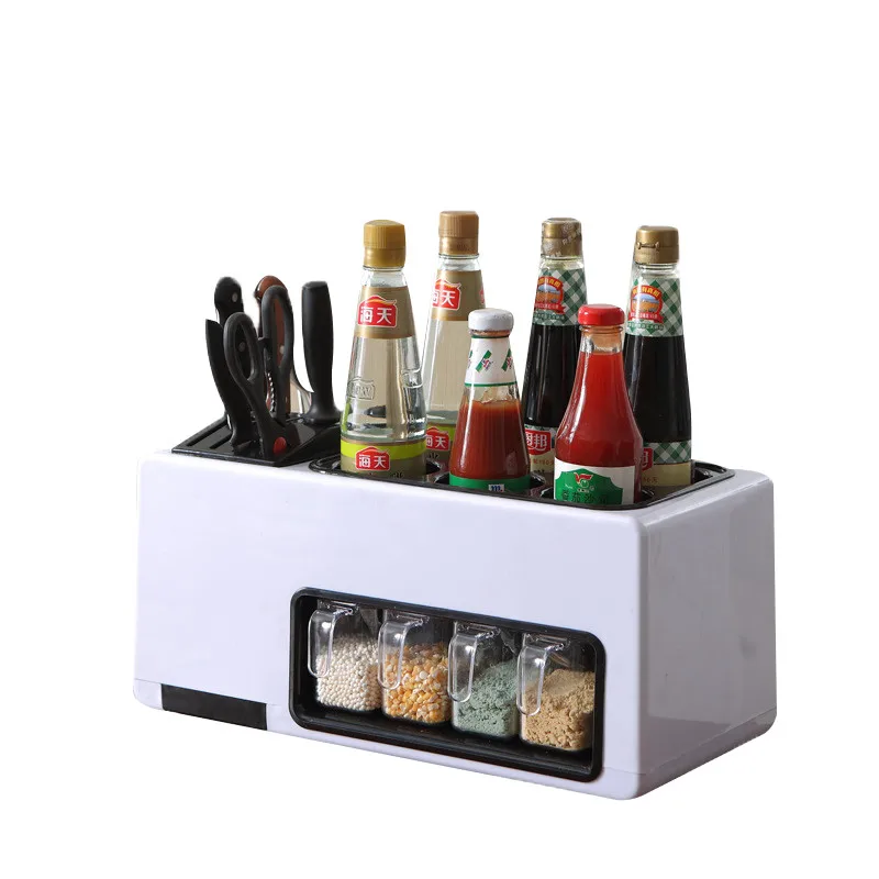 

kitchen Tableware Shelving Rack Dish Rack Drain Chopsticks Rack Storage Shelf Kitchen Rectangle Seasoning Box