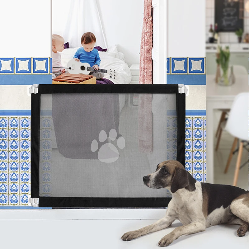 JORMEL Pet Dog отпечаток кошачьей лапы защитный барьер с дверцей изоляционная сетка