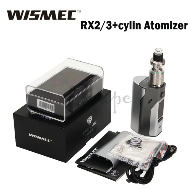 Оригинал Wismec Reuleaux RX2/3 TC 150 Вт/200 Вт Коробка Мод Подходит для Wismec Цилиндрической Танк 3.5 мл ПРОТИВ RX200S RS200