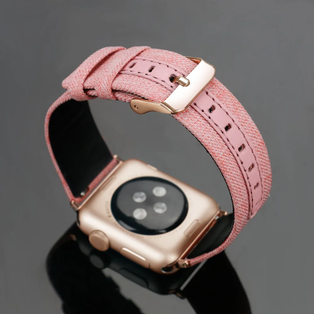 Кожаный ремешок для Apple watch band 42 мм 38 iwatch 4/3 Band 44 40 браслет роскошный кожаный +