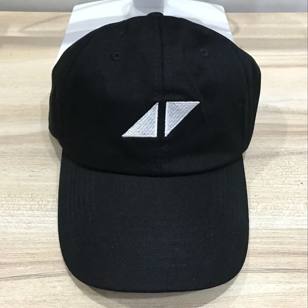 

DJ Avicii dad hat Black cotton adjustable hip-hop baseball cap