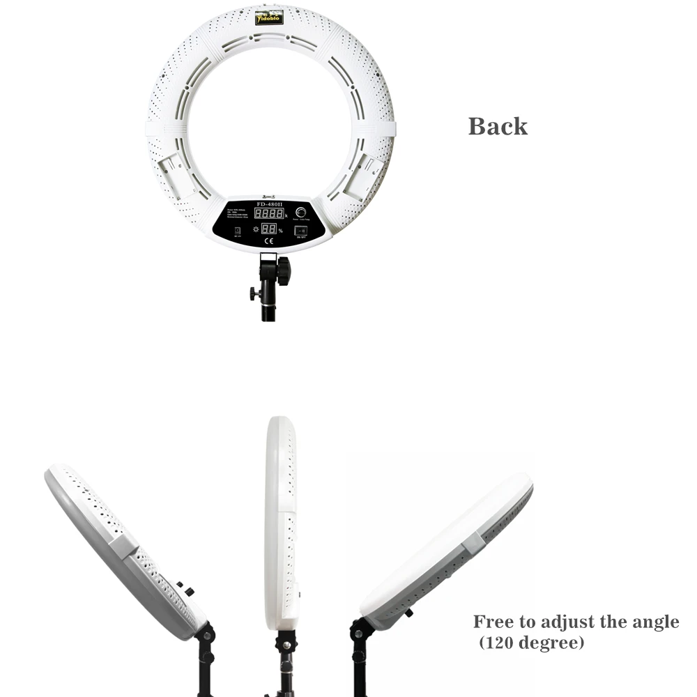  FD-480II 96W 5500K 480 LED Photographic Lighting Ring Light Lamp Dimmable Video Studio/Camera Photo - 32978791017
