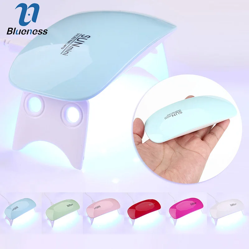 

Blueness SUNmini UV Nail Dryer 9W Mini Portable Nail Lamp White Light USB LED UV Lamp Cure UV LED Nail Gel Nail Art Tools
