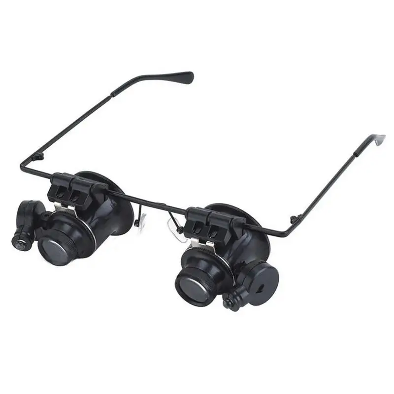 1pc 20X Glasses Type Double Eye Binocular Magnifier Watch