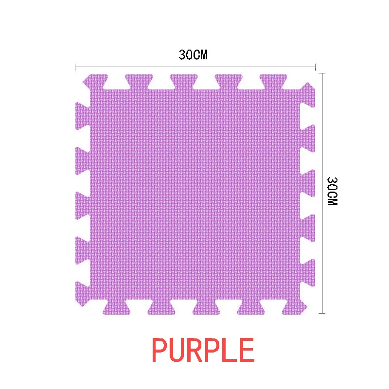 9/30 шт./лот детская EVA пеные тренажерный зал пол игровые коврики Коврик защитный плитка напольная ковровая плитка 30X30 см толстом каблуке 1 см - Цвет: purple