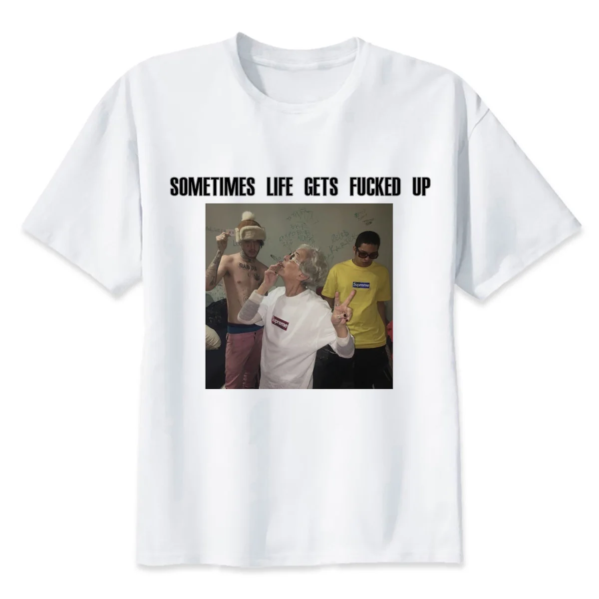 Новое поступление Lil Peep Man Футболка Хип-Хоп Мужская футболка на заказ Забавные футболки для мужчин и женщин - Цвет: 2314