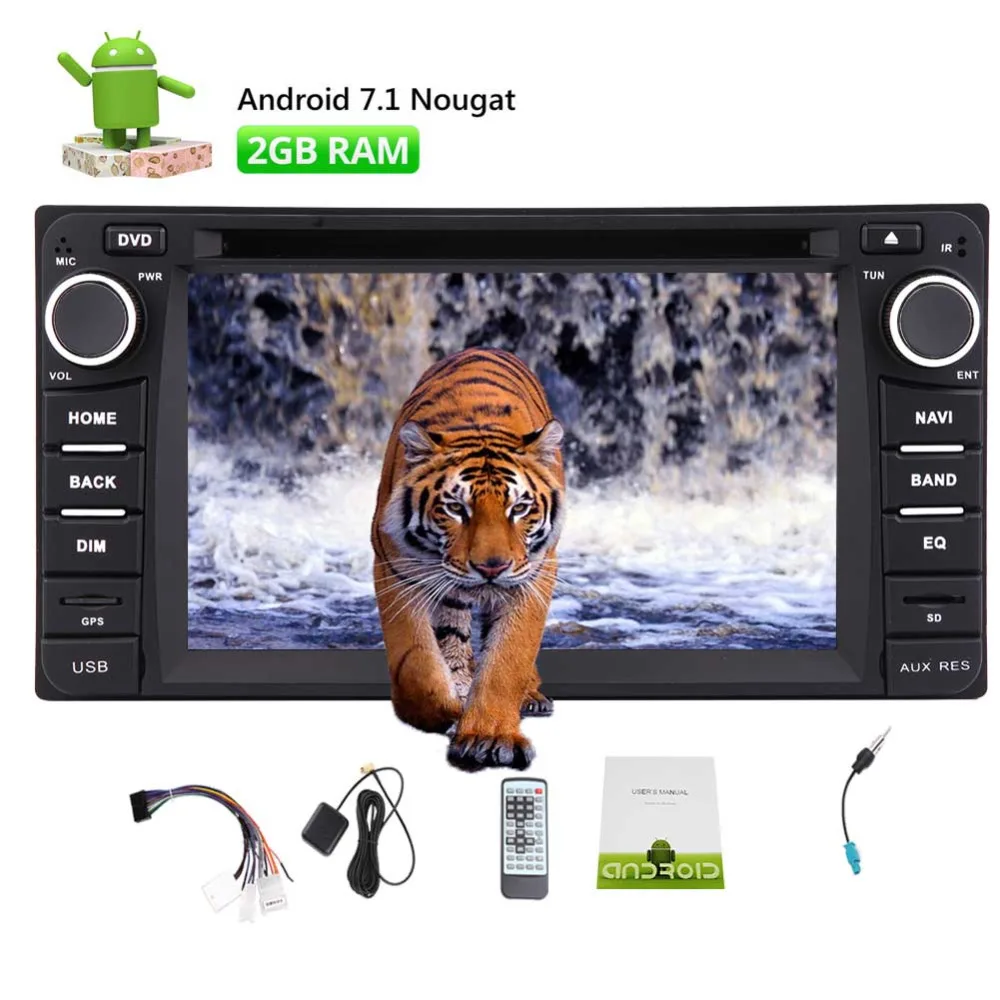 Eincar Android 7 1 Авторадио Стерео система в тире Автомобильный dvd плеер двойной 2din gps