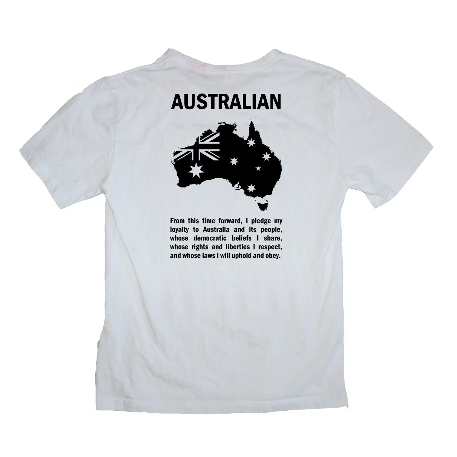 2019 New Fashion Funny T-shirt Australia Day Flag Pledge Southern Cross Shirt Sizes S-xl Various Colours - T-shirts - AliExpress