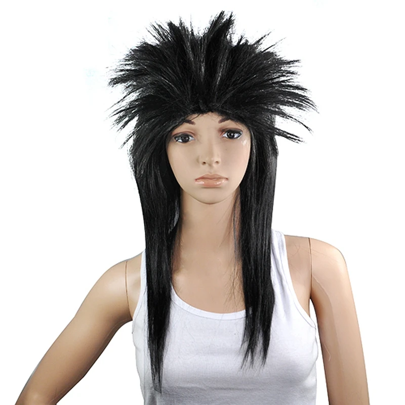 80s дамы глэм панк Рок рокер цыпленок Тина Тернер парик для Маскарадного костюма