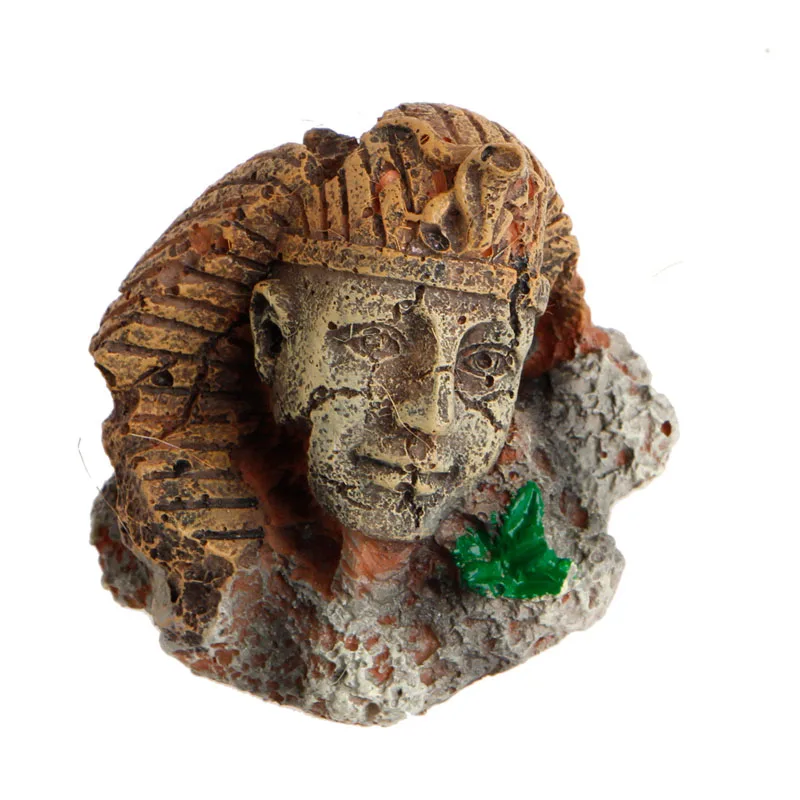 

2019 New Aquarium Decoration Egyptian Pharaoh Ancient Sphinx Ruins Aquarium Ornament Fish Tank Ornament Landscap Decorative