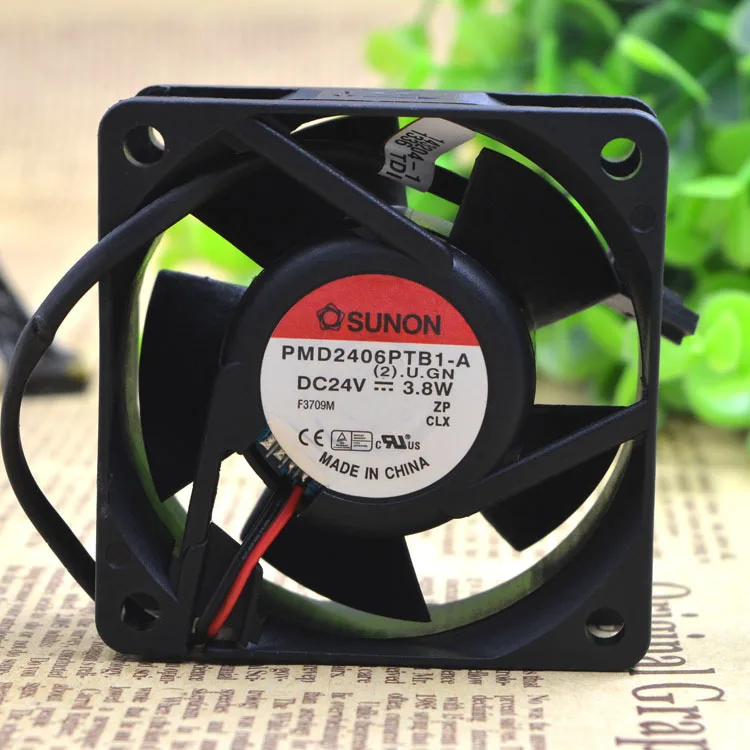 SUNON PMD2406PTB1 A 60*60*25 24V 6 0 W см 2 шт/комплект провода в форме ручки с двумя шарами