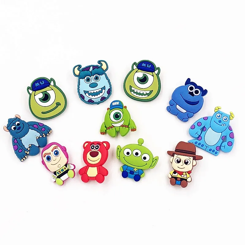 11 шт./компл. Woody Buzz персонаж ПВХ Кнопка Pinbacks Значки броши значки сумки аксессуары