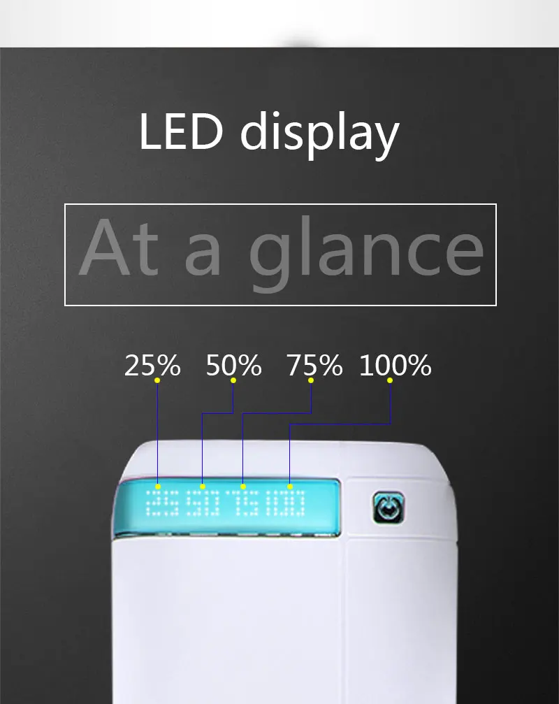 

New random color Triple USB 30000mAh Power Bank LED Display with Ports Universal External Battery Powerbank for Phones
