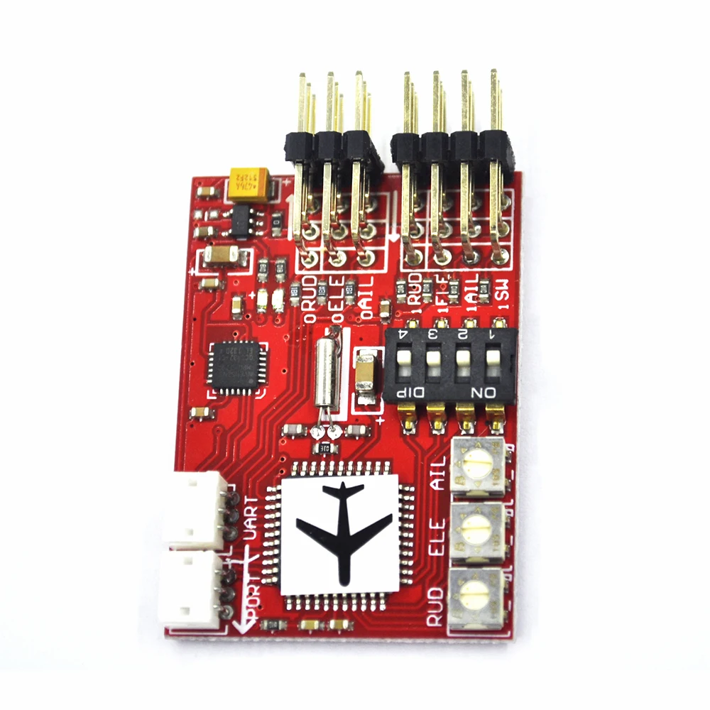 

JCX-M6 M6 Flight Controller (Digital gyro) M6 Flight Control Board for RC Fixed-wing Airplane V-tail Model Plane FPV