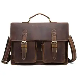 Топ Класс Для Мужчин's Бизнес мужской портфель сумка Роскошные из натуральной кожи мужская сумка для ноутбука Сумка bolsa maleta