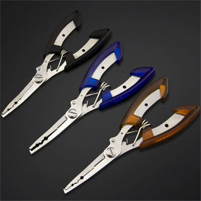 Stainless Steel Fishing Pliers with package Scissors Line Cutter Remove Hook Fishing Tackle Tool Newest 2018