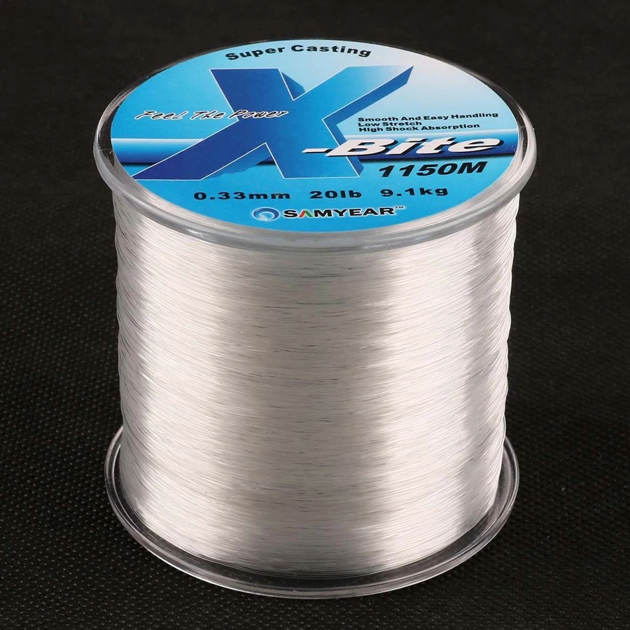 

1150m 20lb 0.3mm Clear Nylon Fishing Line Carp Fish Line Wire Monofilament Line