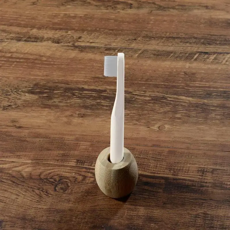 Зубная щетка из эко-бамбука держатель деревянная зубная щетка Ванная комната стойки натуральный веганских материалов подставка для