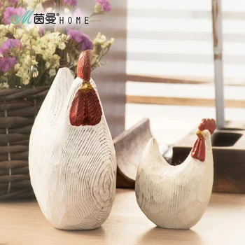 

Simple wood carving chicken, home furnishings auspicious Decoration(A212)