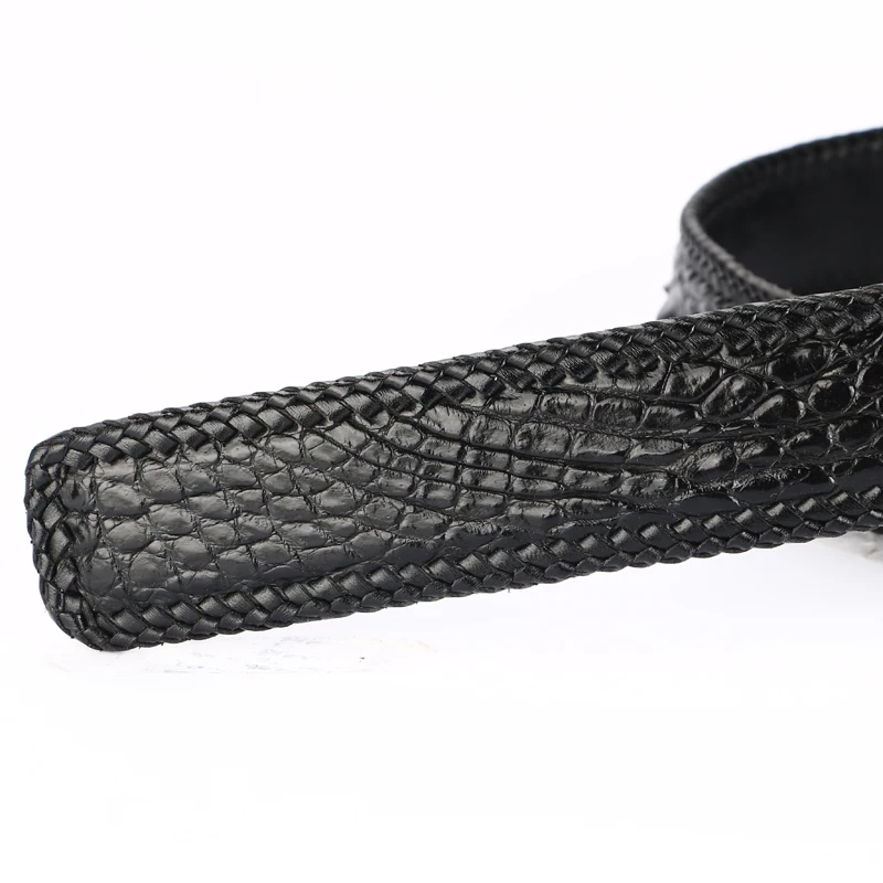 [BATOORAP] Высокое качество мужской ремень из крокодиловой кожи ремни роскошные брендовые дизайнерские ремни черные