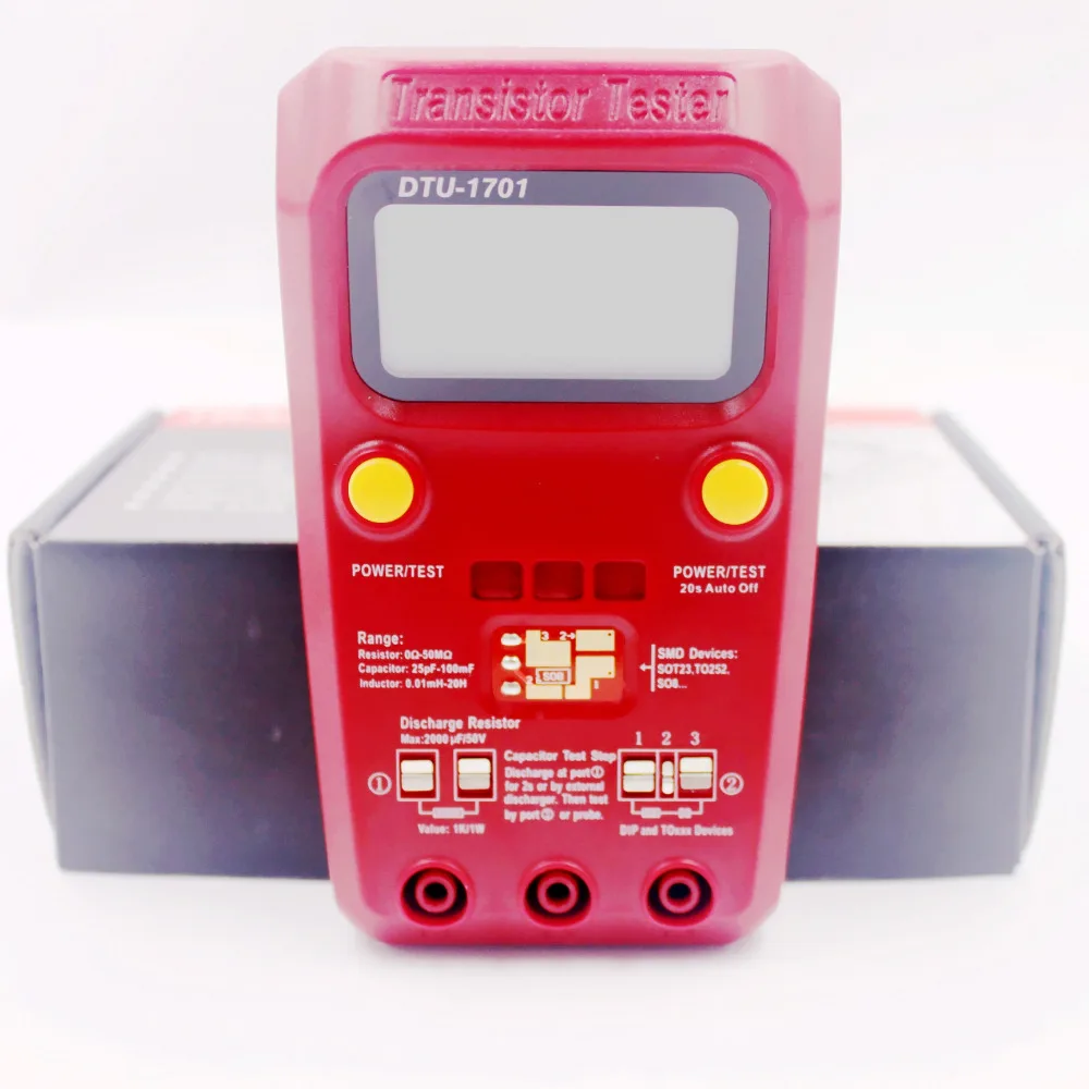 

SMD Multifunction Transistor Tester MOSFET Triode LCR inductance resistance capacitance SCR ESR meter multimeter