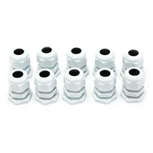 10 шт./лот новые IP68 сальники разъемы PG13.5 6-11 мм провода кабель CE белый черный водонепроницаемый нейлоновый Пластиковый кабель сальник разъем