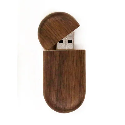 Натуральные деревянные USB флеш-накопители на заказ флэш-накопитель с логотипом высокоскоростная USB 2,0 флеш-карта памяти подарочная ручка-накопитель 64 ГБ 32 ГБ 16 ГБ 8 ГБ 4 ГБ - Цвет: Black walnut