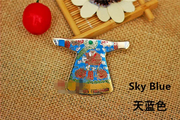 Chinese Cloisonne Empress Dress Fridge Magnets - 7