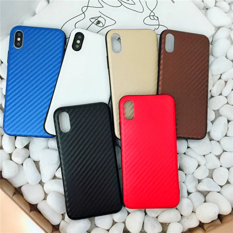 

Fiber Case for iphone X 6 6s 7 8 plus XR XS Max Cover Luxury Case Silicone colorful love Ultrathin Soft TPU Case