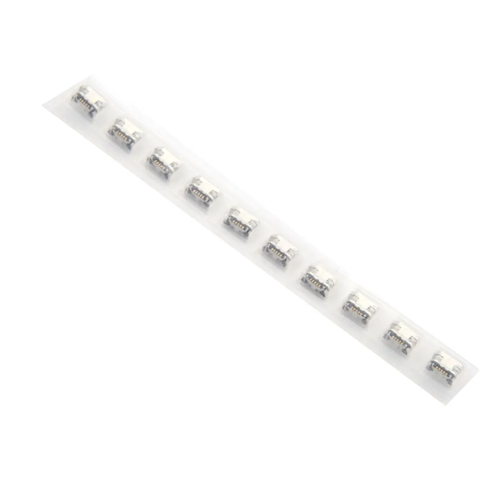 10 шт. разъем Micro USB 5 контактный гнездовой для сиденья usb Четыре Ножки без боковой