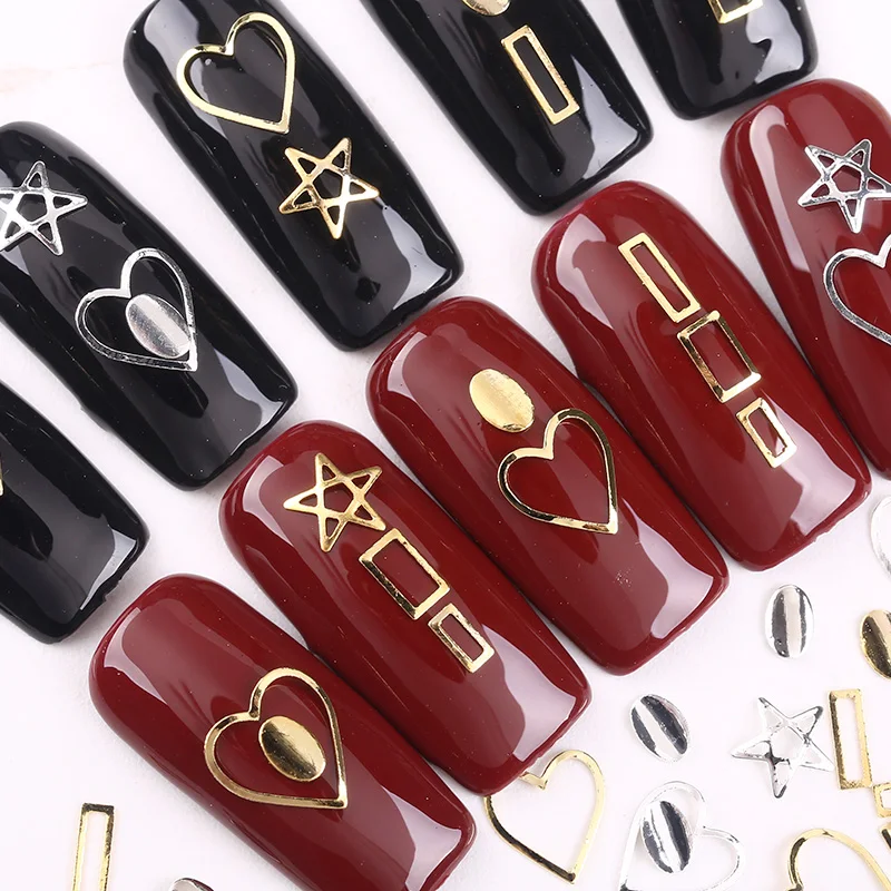 Blueness 100 шт/партия золотистый, серебристый, металлический 3d-украшения для ногтей DIY дизайн горный хрусталь шпильки талисманы гвозди Аксессуары Инструмент для дизайна ногтей