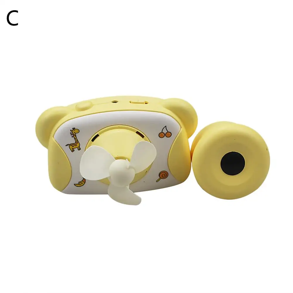 Blue Cartoon Portable Camera-shape USB Fan Handheld Mini Fans Children Toys Summer Suppliers - Цвет: Blue