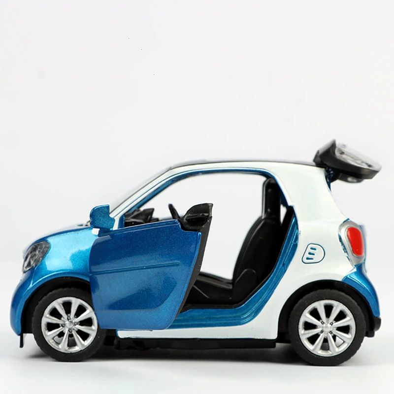 

Children Model Alloy Car Model Boy 3 Years Old Simulation Mini Car The Door Can Be Opened Light, Back Force Red &green&blue