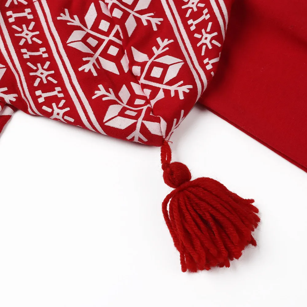 Милая Красная рождественская Одежда для новорожденных мальчиков и девочек; Рождественский комбинезон с капюшоном и принтом; комбинезон; пижамы; зимние теплые комбинезоны
