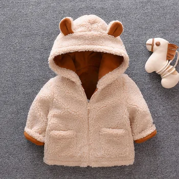 

Baby boys warm jackets winter toddler thick velvet hoodies outerwear for bebe boys newborn cute coats clorhing infant doorout