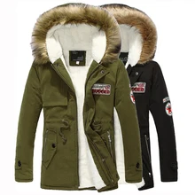 Новинка, модная зимняя куртка с капюшоном, Мужская Толстая теплая хлопковая парка, пальто на молнии, верхняя одежда, куртки, мужские парки, пальто, Прямая поставка