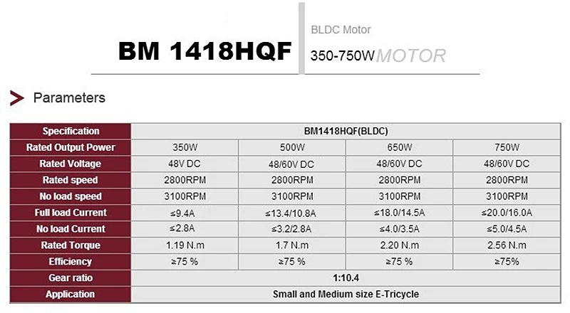 motor 48v 60v 72v